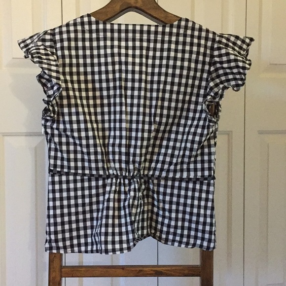 J. Crew flutter sleeve wrap top - Picture 6 of 7